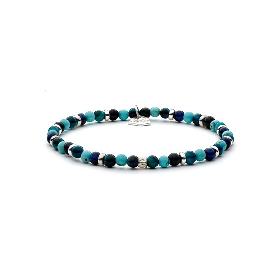 Bracelet Antracite Tris in Semiprecious stones BTR01 DELTA - BTR01 DELTA